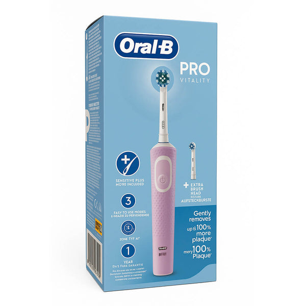 Oral-B Cepillo Electrico Vitality Pro Lila + 2 Recambios Gratis Pack