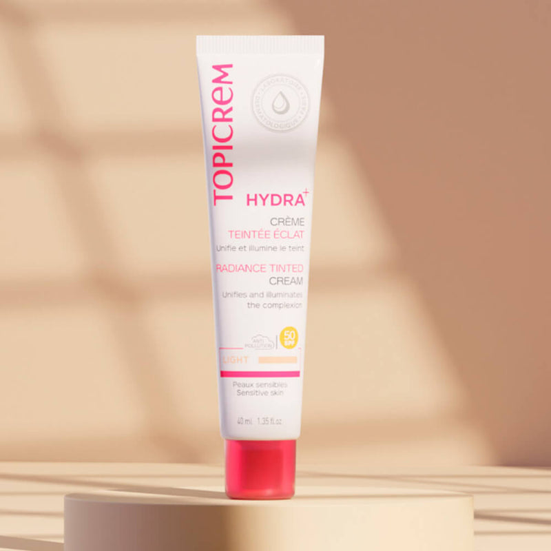 Topicrem Hydra+ Crema Iluminadora Con Color Claro Spf 50 1 Tubo 40 ml