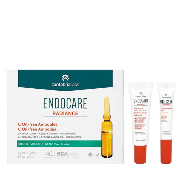 Endocare Radiance C Oil-Free 2 ml 10 Ampollas + Regalo Eye Contour 2 ml y C Ferulic Serum 3 ml