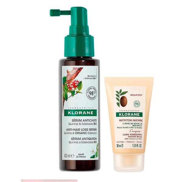Klorane Quinina Y Edelweiss Bio Sérum Anticaída 100 ml + Regalo Crema de Ducha Nutrition Intense 30 ml