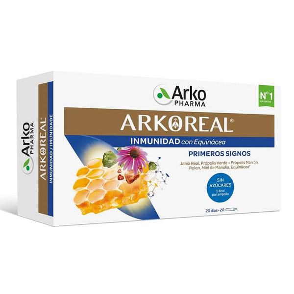 Arkoreal Jalea Real Inmunidad Sin Azucares 20 Ampollas 15 ml