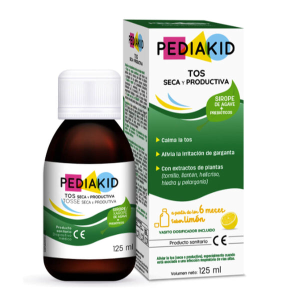 Pediakid Tos Seca Y Productiva Jarabe Limón 125 ml