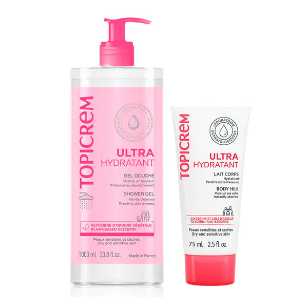 Topicrem Ultra-Hidratante Gel De Ducha 1 Litro +  Regalo Topicrem Leche Hidratante 75 ml