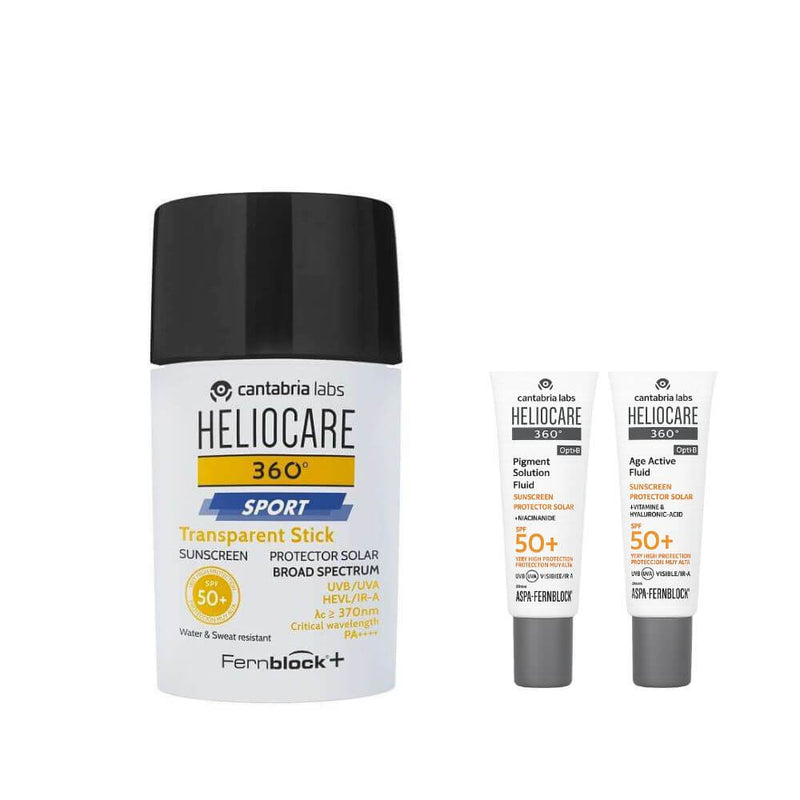 Heliocare 360° Spf 50+ Sport Stick 25 gr + Regalo Protector Age Fluid y Pigment Fluid 3 ml