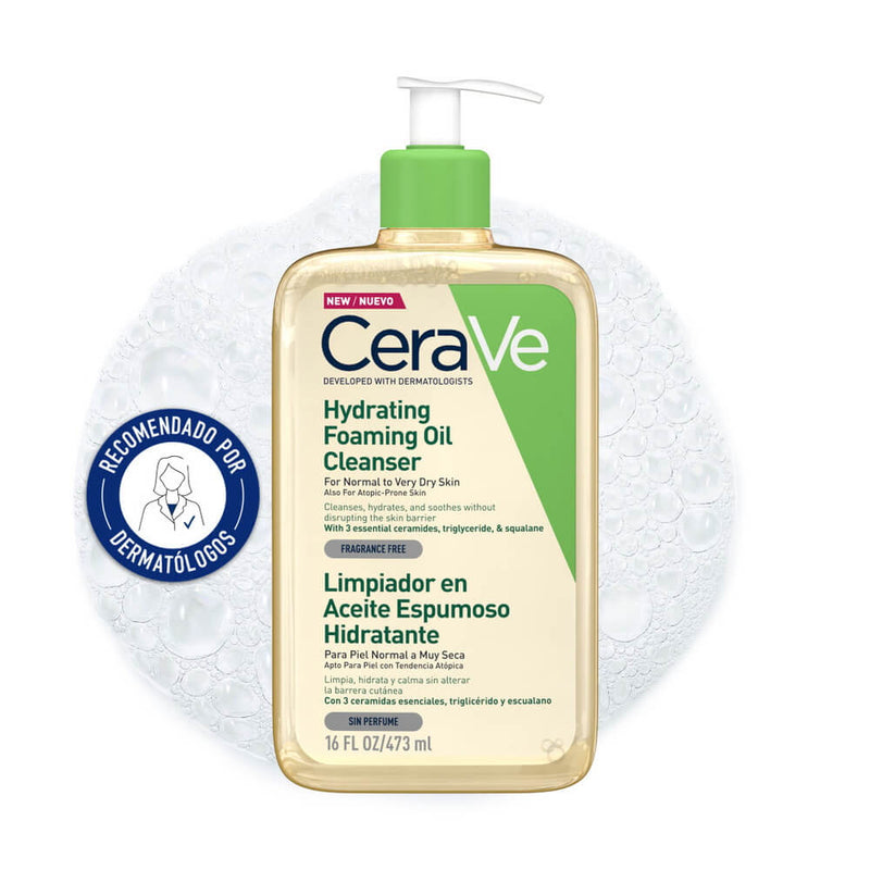 Cerave Limpiador Aceite Espumoso Hidratante 473 ml