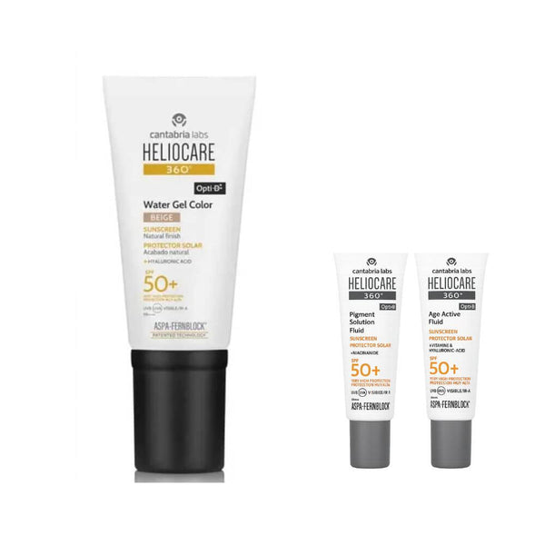 Heliocare 360º Water Gel Color Beige Spf 50 + 50ml + Regalo Protector Age Fluid y Pigment Fluid 3 ml