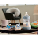 Chicco Set Regalo Lovely Baby Boy Perfect5 Biberon + Chupete Azul + Cadenita