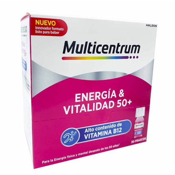 Multicentrum Energía & Vitalidad Spf50+ 30 Frascos 7 ml Frambuesa