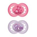 Mam Chupete Silicona Original Pure +6 Meses 2 Unidades Rosa