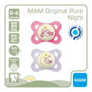 Mam Chupete Original Pure Night 2-6 M 2 Unidades Rosa