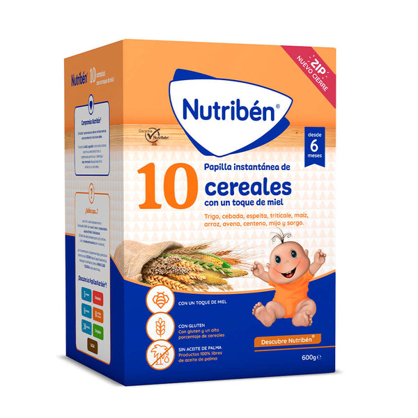 Nutriben Papilla 10 Cereales Galletas Maria  600 gr