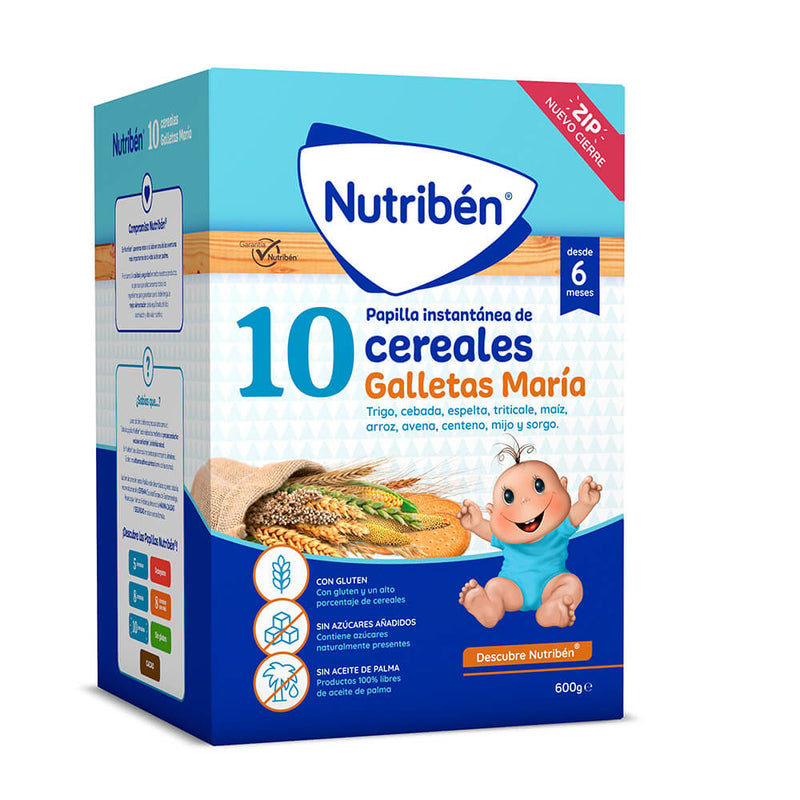 Nutriben Papilla 10 Cereales Miel 600 gr