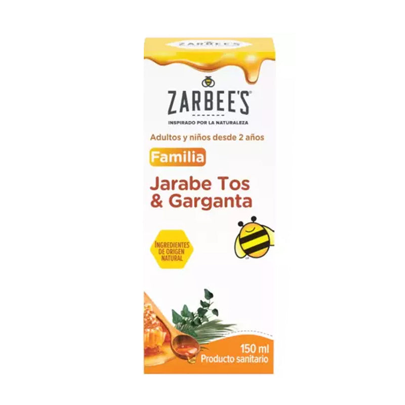 Zarbees Jarabe Familia Tos Y Garganta 1 Frasco 150 ml