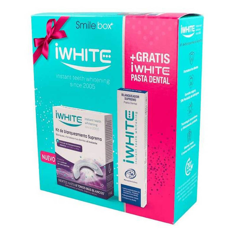I White Instant Molde Dental Precargado 10 Unidades + Regalo Pasta Dental