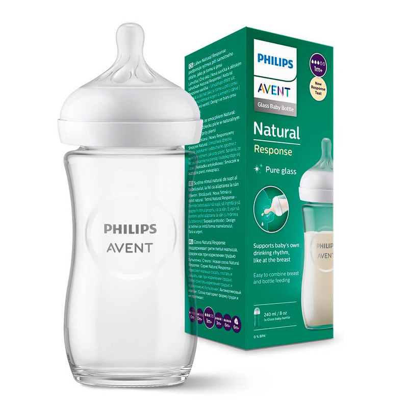 Philips Avent Biberón Natural Cristal +1 Mes 240 ml