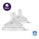 Philips Avent Tetina Natural T-6 Líquidos Espesos 6M 2 Unidades