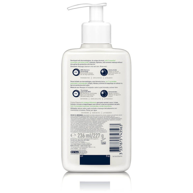 Cerave Limpiador Crema Hidratante Espumosa 473 ml