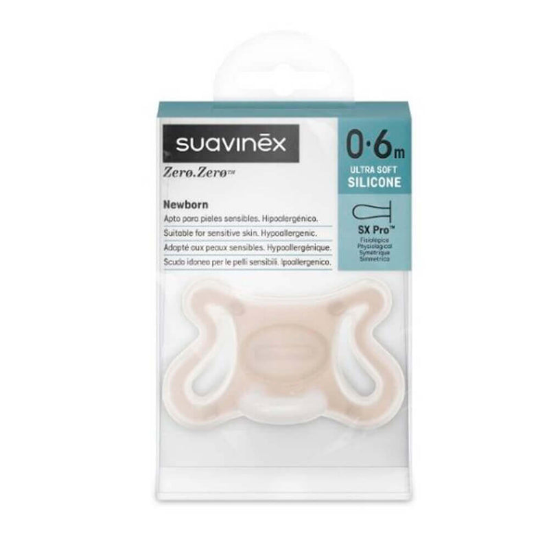 Suavinex Chupete Silicona Fisiológico Sx Pro Zero-Zero 0-6 Meses Light Sand