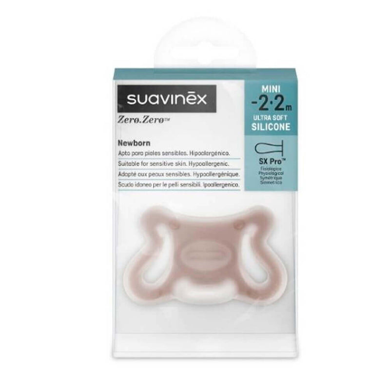 Suavinex Chupete Silicona Fisiológico Sx Pro Zero-Zero -2-2 Meses Caramel Deep