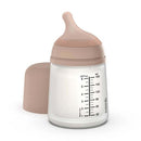 Suavinex Biberón Silicona Zero Flujo S 180 ml Almond Medium