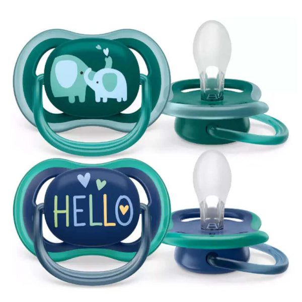 Philips Avent Chupete Ultra Air Elefante Hello Niño 2 Unidades