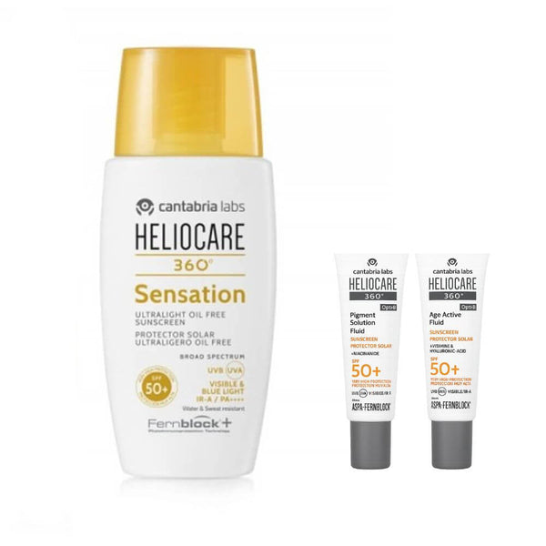 Cantabria Heliocare 360º Spf50+ Sensation Ultraligero Oil-Free 50 ml + Regalo Protector Age Fluid y Pigment Fluid 3 ml