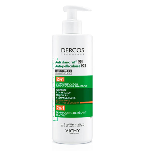 Vichy Dercos Champú Acondicionador Anticaspa 2 En 1 390 ml