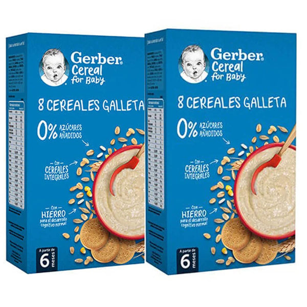 Gerber Multicereales Galleta 0% 0% Azucares 270 gr Duplo 2ª 50%
