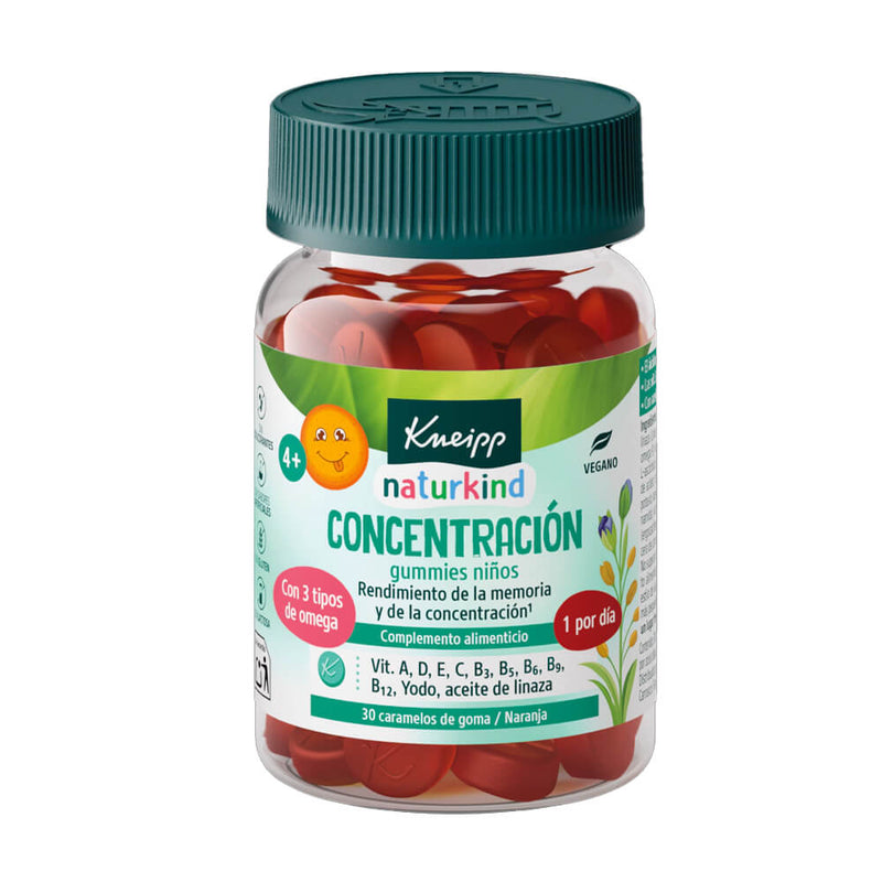 Kneipp Gominolas Niños Concentración 30 Caramelos Naranja