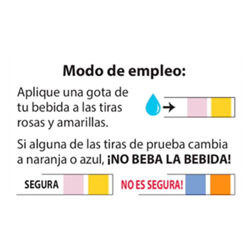 Drinks Guard Test Deteccion Drogas 5 Unidades