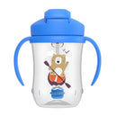 Dr Browns Primer Vaso Con Pajita 6M+ 270 ml Azul Oso