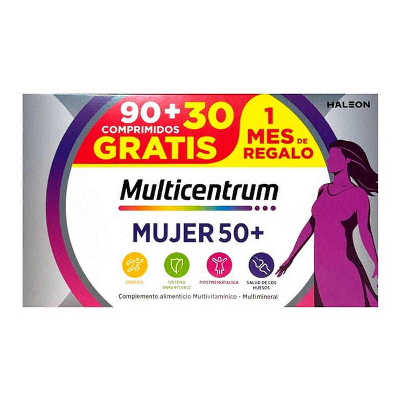 Multicentrum Mujer 50+ 90+30 Comprimidos Pack