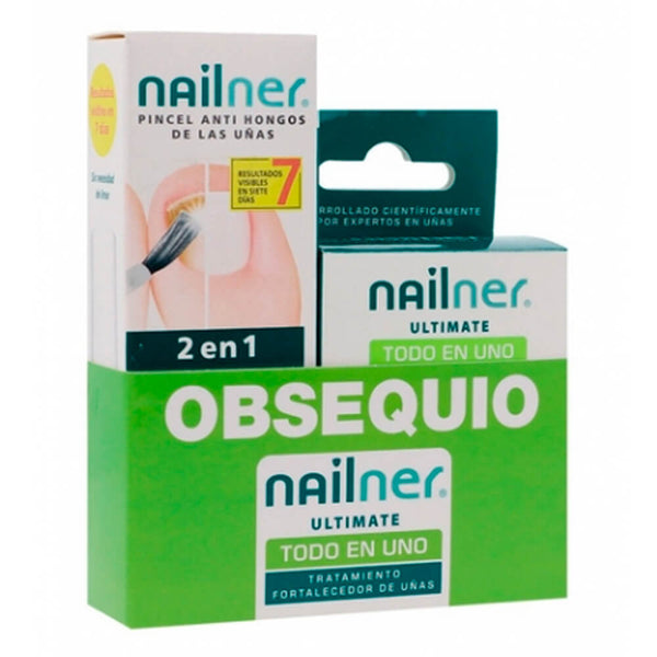 Nailner Lápiz 2 En 1 + Nailner Ultimate Todo En Uno 5 ml +10 ml Pack