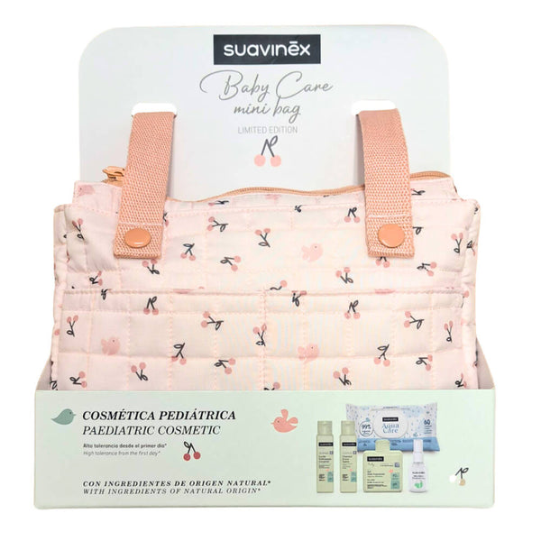 Suavinex Canastilla Baby Care Mini Bag Set Color Rosa