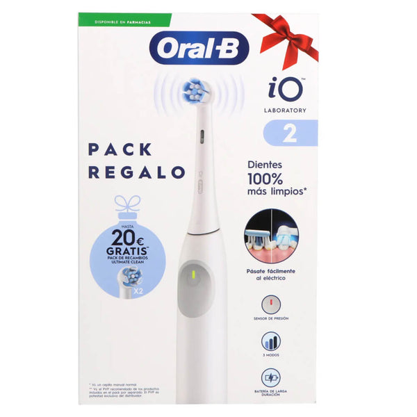 Oral-B Cepillo Eléctrico Io2 Blanco + 2 Recambios Gratis Pack