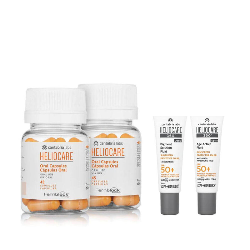 Heliocare 90 Cápsulas + Regalo Protector Age Fluid y Pigment Fluid 3 ml