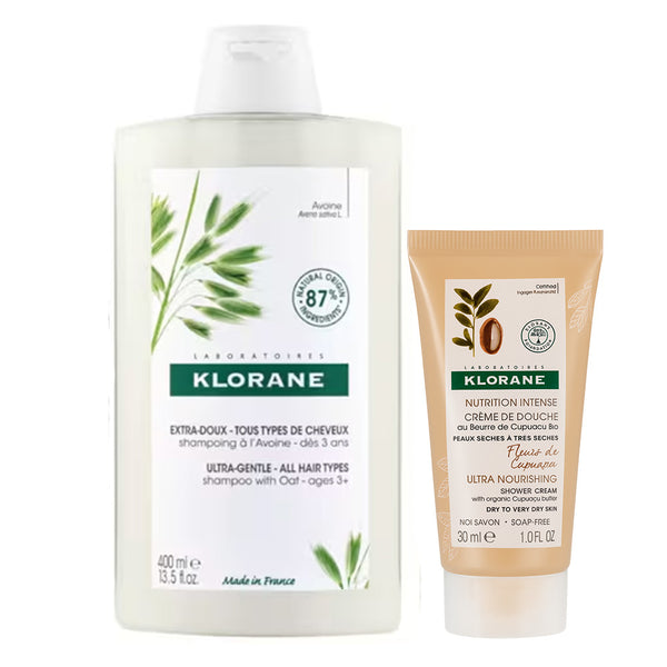 Klorane Avena Champú 400 ml + Regalo Crema  De Ducha 30 ml