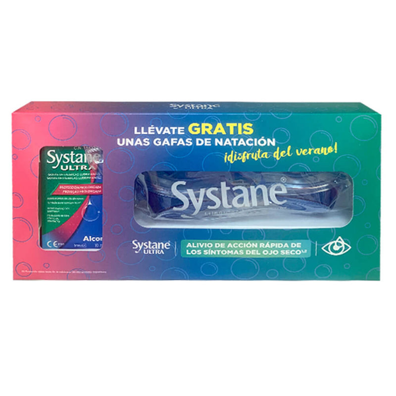 Systane Ultra Gotas Oftálmicas Lubricantes 10 ml Pack + Regalo Gafas De Natación