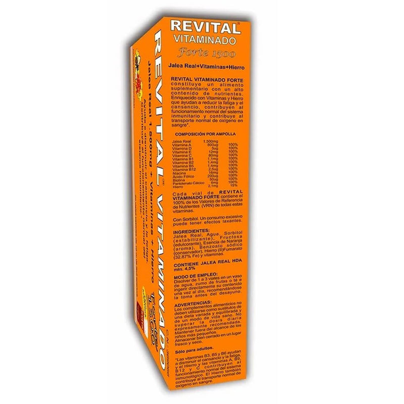 Revital Vitaminado Forte 1500 Mg 20 Ampollas