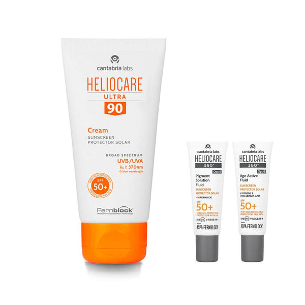 Heliocare Spf 90 Ultra Crema 50 ml + Regalo Protector Age Fluid y Pigment Fluid 3 ml