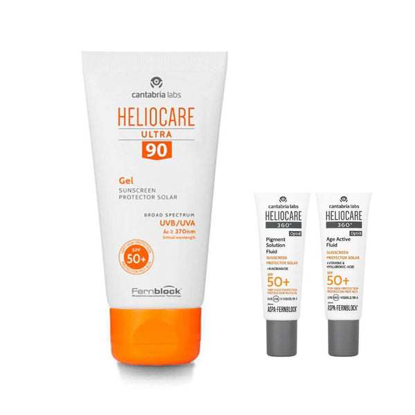 Heliocare Spf 90 Ultra Gel 50 ml + Regalo Protector Age Fluid y Pigment Fluid 3 ml