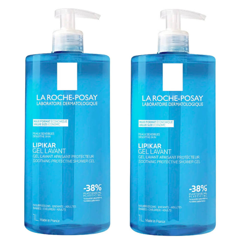 La Roche Posay Lipikar Gel Ducha 1 lito Duplo Pack