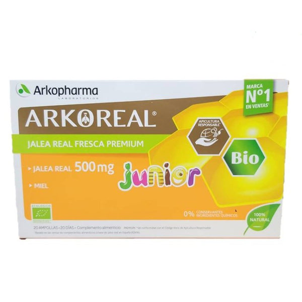 Arkoreal Jalea Real 500 Mg 20 Ampollas Junior