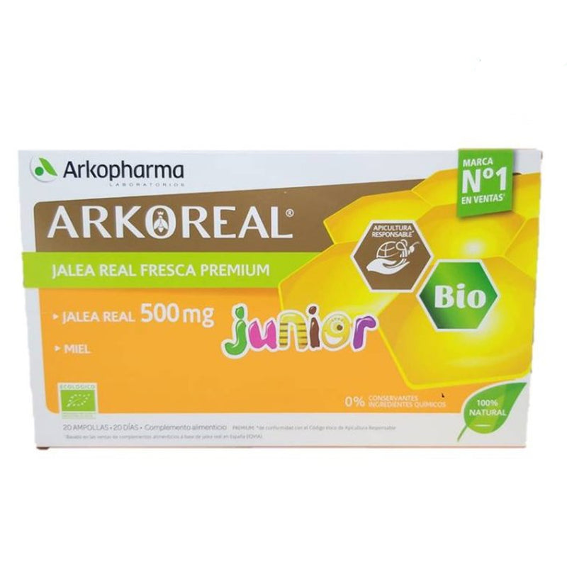Arkoreal Jalea Real 500 Mg 20 Ampollas Junior