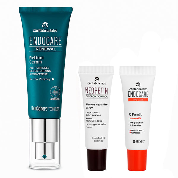 Endocare Renewal Retinol Sérum 30 ml + Regalo Pigment Neutralizer Sérum 3 ml Y Endocare C Ferulic Sérum Gel 3 m