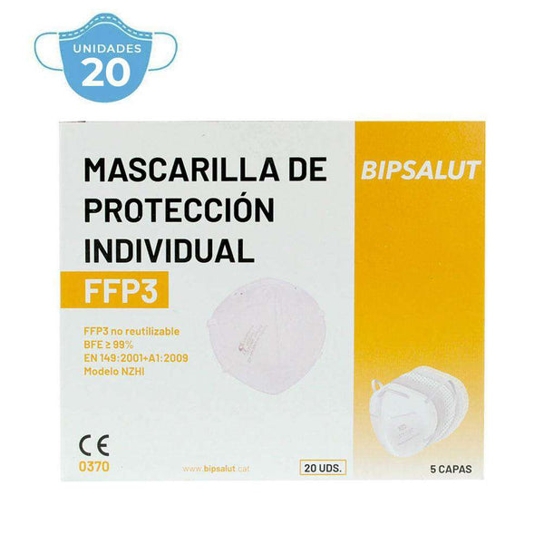 Mascarilla FFP3 Adulto Pack 20 Unidades