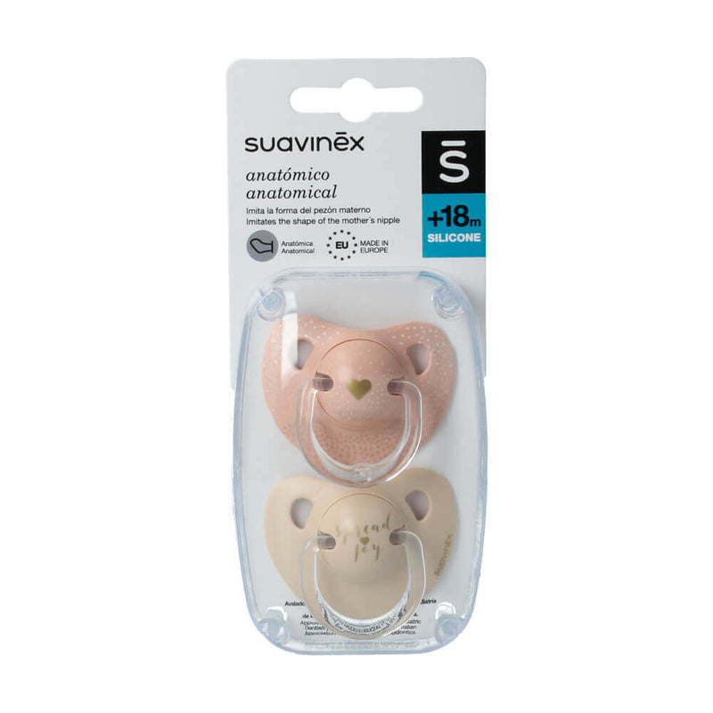 Suavinex 198555 Chupete Silicona Anatómico Magenta Clásico +18M (2)