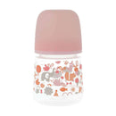 Suavinex 198558 Biberón Silicona Rosa Estampado Clásico 0-6M 150Ml
