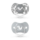 Suavinex 199250 Chupete Silicona Fisiológico Sx Gris Zorro +18M 2U