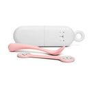 Suavinex 157843 Set Portacuchara+Cuchara+Sujeta Babero Rosa